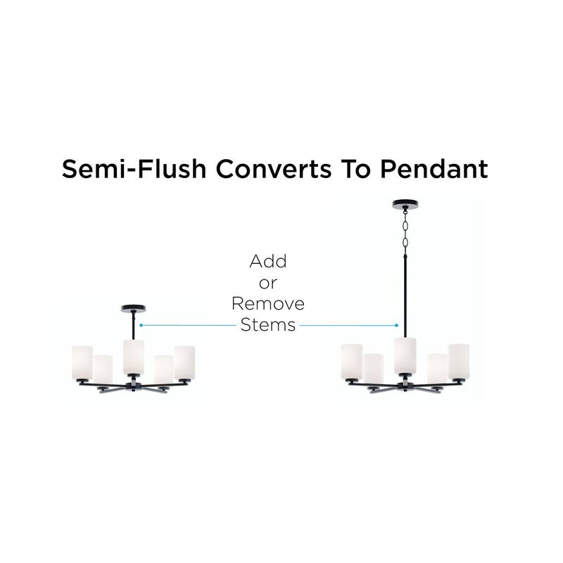 AFX LEOP24MB Leo 5 Light 24" Wide Chandelier