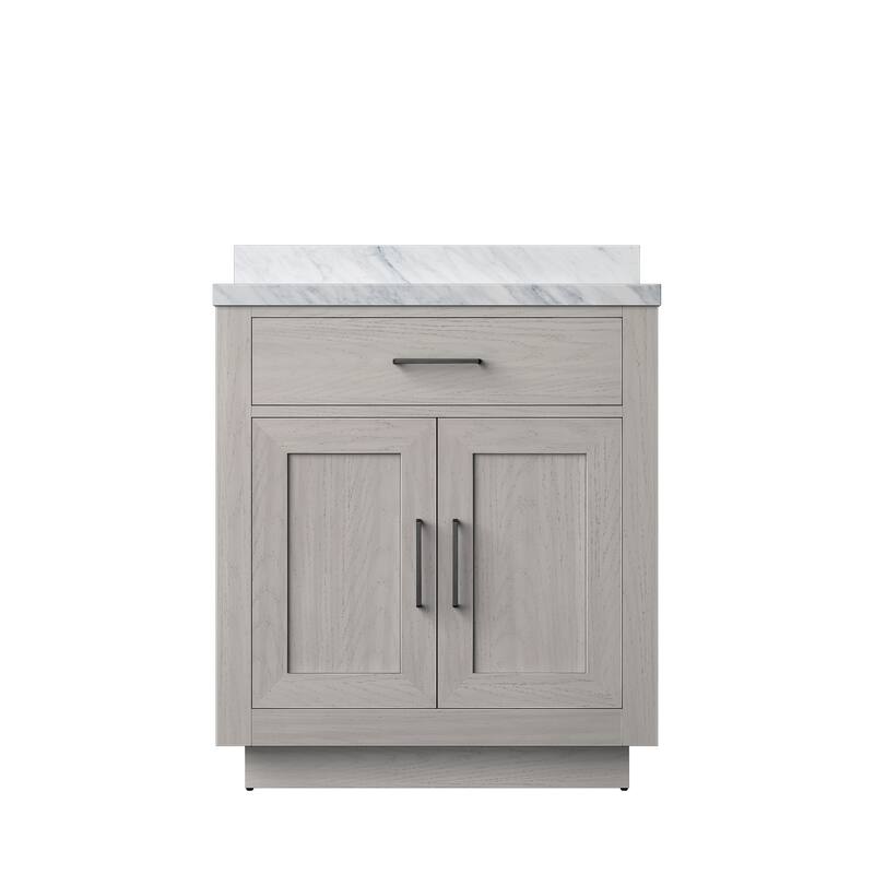 Abbey Bath Vanity with Carrara Marble Top and Sink