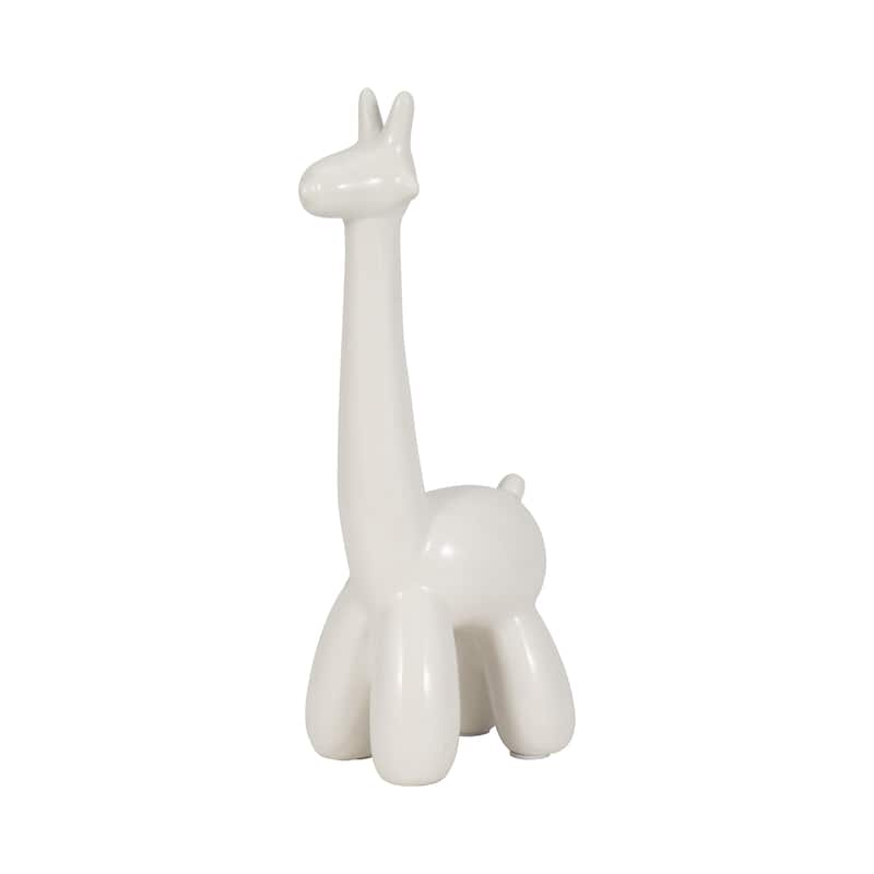 Sagebrook Home Modern Glam Stoneware Ceramic Figurine - 5" x 4" x 13"