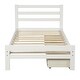 preview thumbnail 5 of 15, Wood platform bed with two drawers