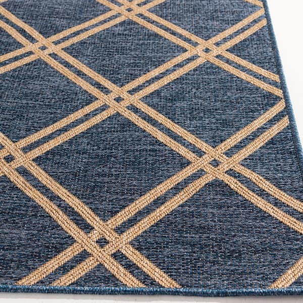 Shop Trisha Yearwood Home Collection Gather Minot Cobalt Natural Indoor Outdoor Area Rug On Sale Overstock 31459862