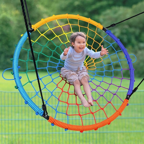 Trekassy 45“ 750lbs Spider Web Tree Swing for Kids Adults - buybuy
