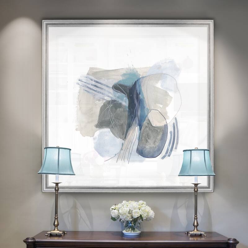 Stone Ellipses I -Black Framed Print