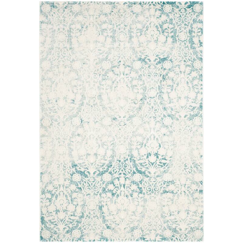 SAFAVIEH Passion Eura Vintage Distressed Boho Oriental Rug - 4' x 5'7" - Turquoise/Ivory