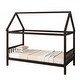 preview thumbnail 15 of 44, Twin Size Solid Wood House Frame Platform Bed, with Headboard and Footboard, with Underbed Storage Space, Minimalist Kids Bed
