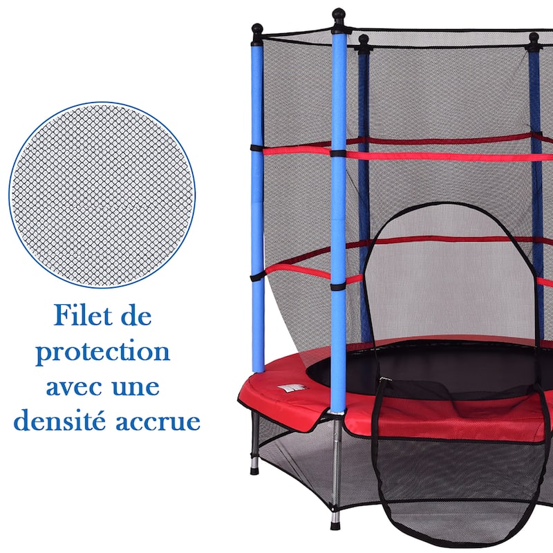 55" Kids Trampoline Jumping Trampoline for Indoor/Outdoor Exercise