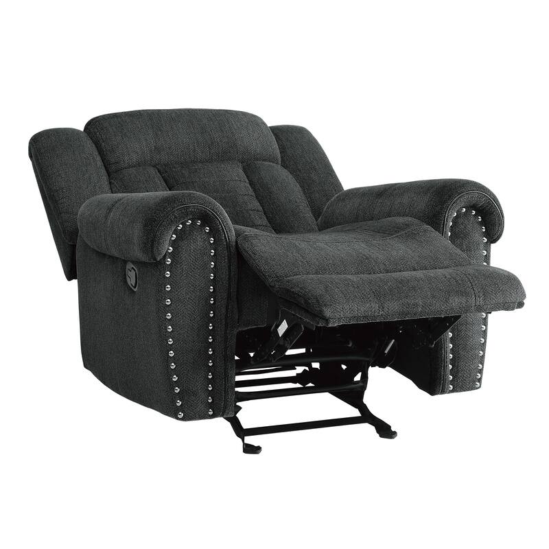 Neleh 42" Chenille Glider Reclining Chair - Gentle Gliding Motion