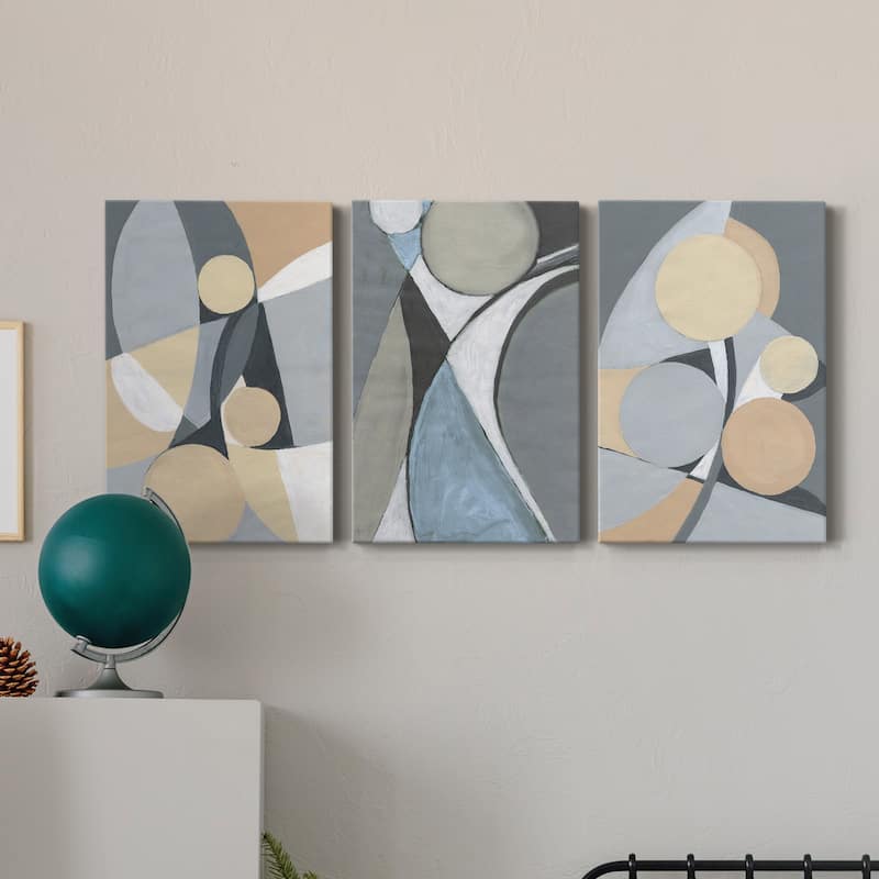 A Soft Jeweled Geometric II- Premium Gallery Wrapped Canvas - Ready to Hang
