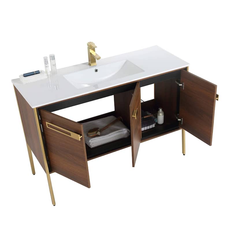 Fine Fixtures Oakville Bathroom Vanity with White Ceramic Sink