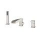 preview thumbnail 1 of 23, Bathtub Filler Faucet with Sprayer, Double-Handle Deck-Mount Roman Tub Faucet with Handshower, Pressure Balanced Valve Included