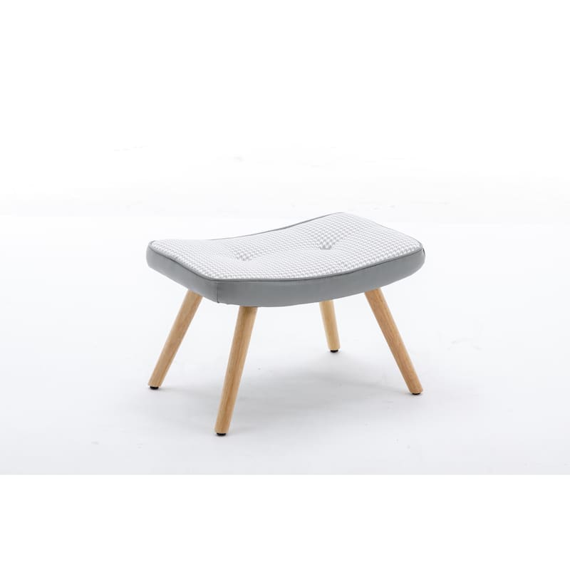 Wooden Step ottoman,Wooden Step Stool for Adults,Square Cushion Foot Stool,Small Stool with Non-Slip Pad,Wood Stool Suitable