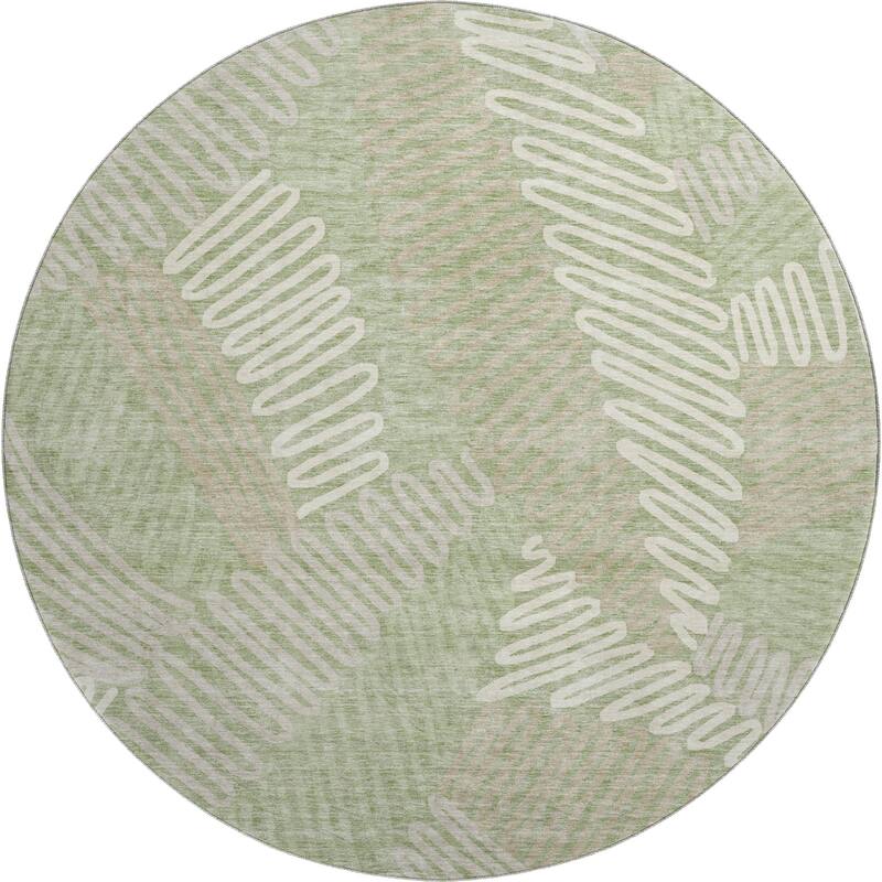 Premium Washable Super Soft Contemporary Leaf Mayfield Rug