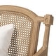 preview thumbnail 6 of 17, Clemence French Provincial Fabric Upholstered Wood Armchair