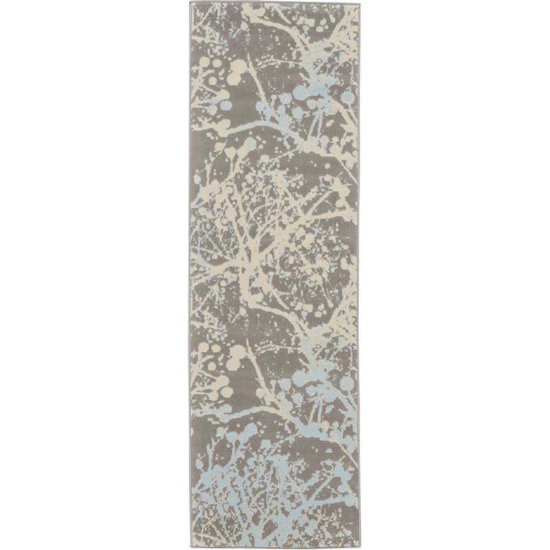Nourison Jubilant Modern Botanical Abstract Grey Area Rug