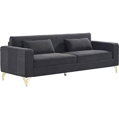 Aesthetic 85.8" Velvet Sofas for Living Room 3 Seater Couch with Classic Modern Appeal and Luxurious Soft Comfort