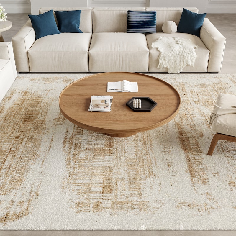 Nourison Harmony Indoor only Ivory Abstract Area Rug