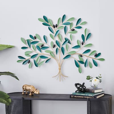 Green Iron Coastal Wall Decor 31 x 40 x 2