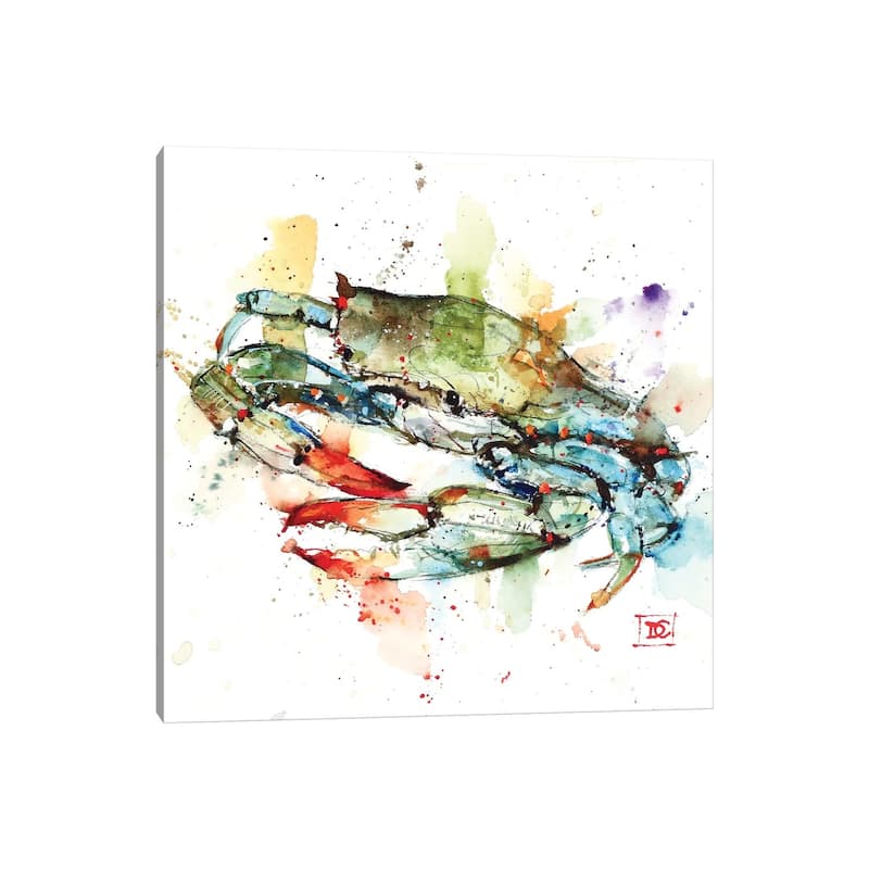 iCanvas "Blue Crab" by Dean Crouser Canvas Print