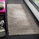 preview thumbnail 92 of 121, SAFAVIEH Athens Shag Ilaha 1.5-inch Thick Rug 2'3" x 8' Runner - Silver - Runner