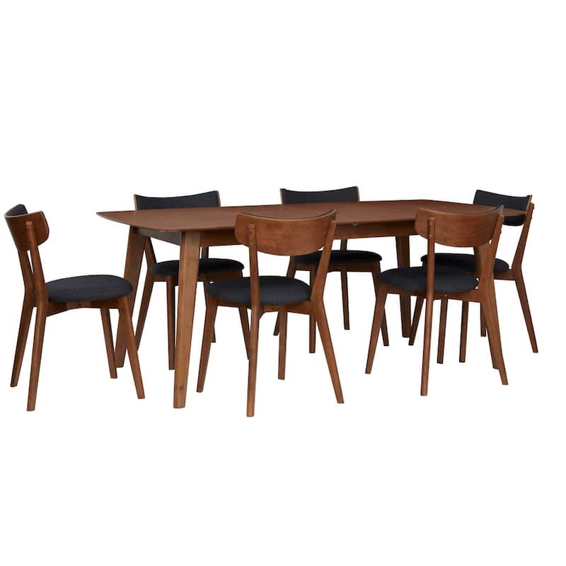 Rye Studio Santos 75-92 x 37 Mid-Century Extension Dining Table