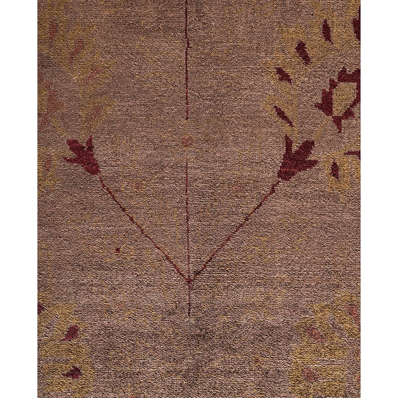 Overdyed One-of-a-Kind Hand-Knotted Area Rug - Brown - 11' 10" x 18' 5"