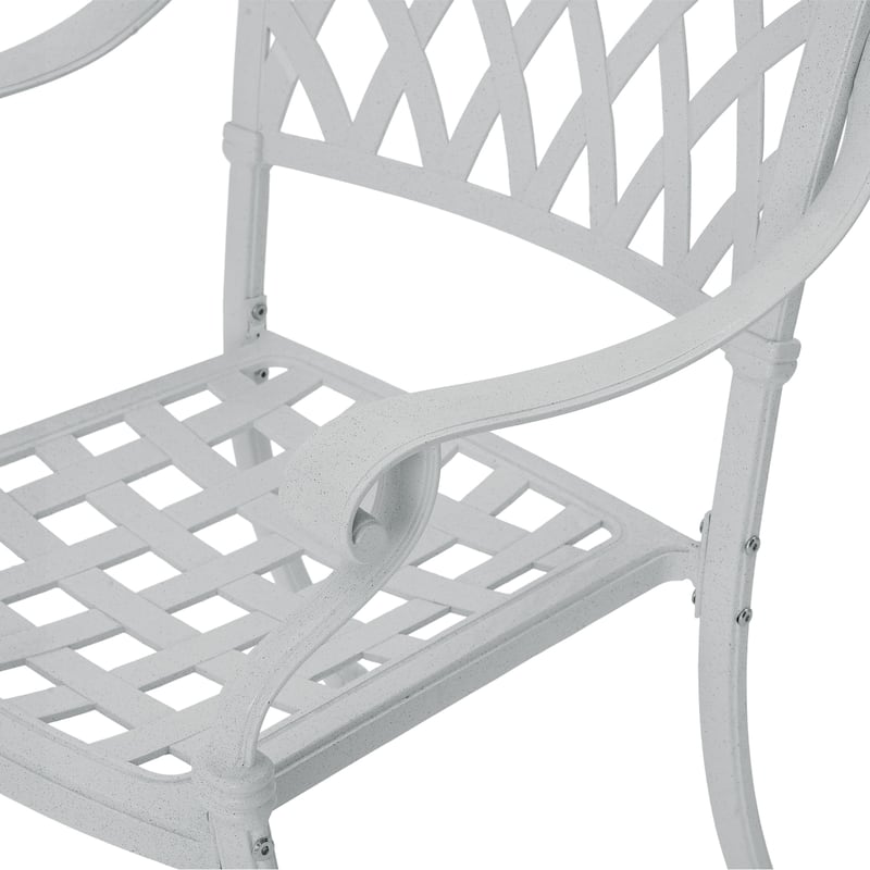 Clihome Cast Aluminum Patio Dining Chairs (Set of 2)