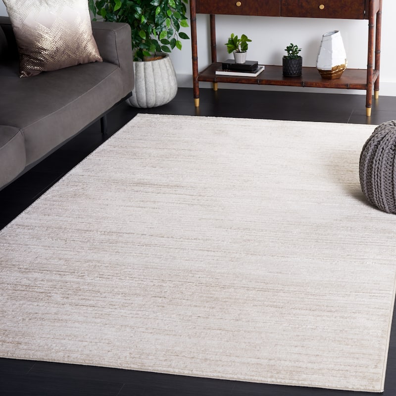 SAFAVIEH Hanna Elana Contemporary Rug - 6'7" Square - Ivory/Beige