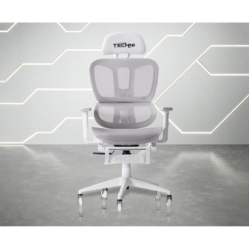 AIRFLEX2.0 White Mesh Gaming Chair - Grey
