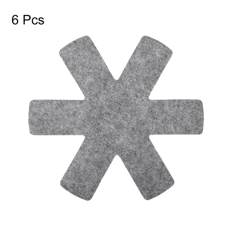 Pot and Pan Protectors for Stacking, 6pcs 380mm Felt Pan Protectors