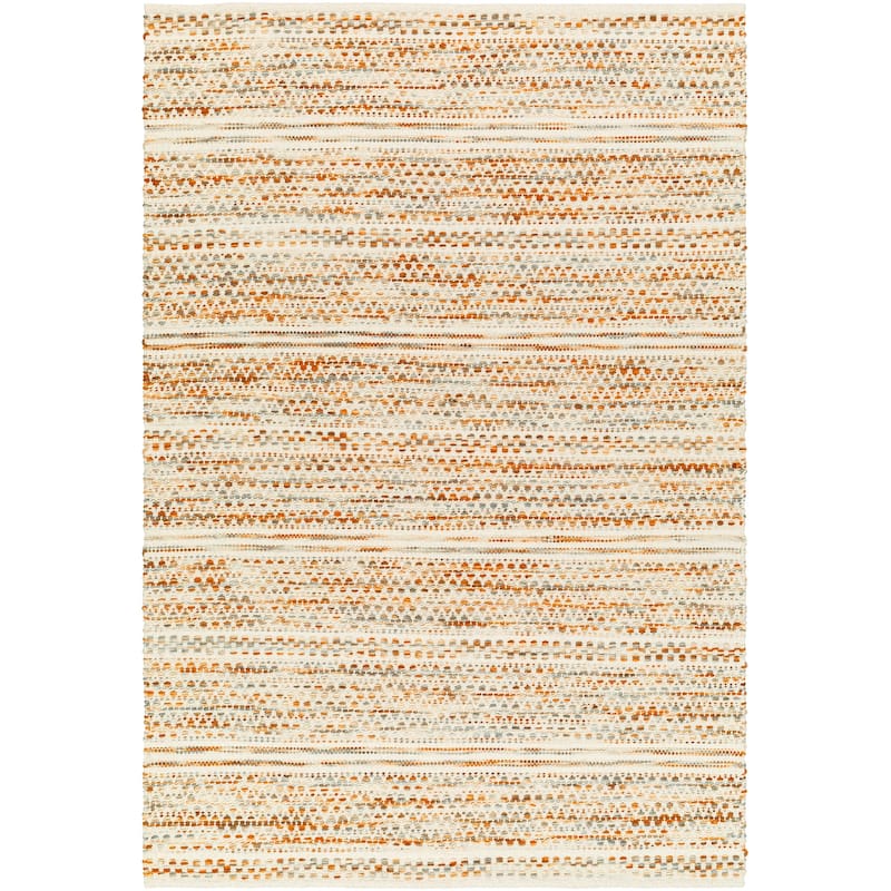 Livabliss Raeven Handmade Casual Boho Wool Area Rug - Orange - 8' x 10'