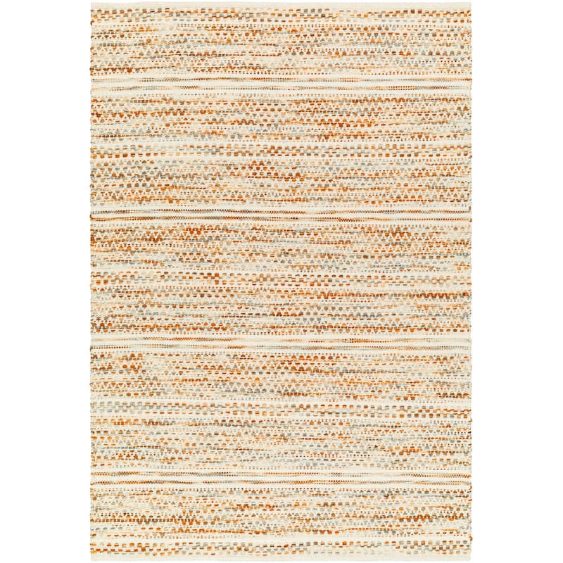 Artistic Weavers Raeven Handmade Casual Boho Wool Area Rug - 6' x 9' - Orange
