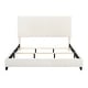 preview thumbnail 6 of 21, Bridgevine Home Tall White Boucle Panel Headboard Upholstered Platform Bed