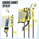 preview thumbnail 3 of 6, Patiassy 32ft, 26ft and 20ft Width and Height Adjustable Volleyball and Badminton Combo Set with Net