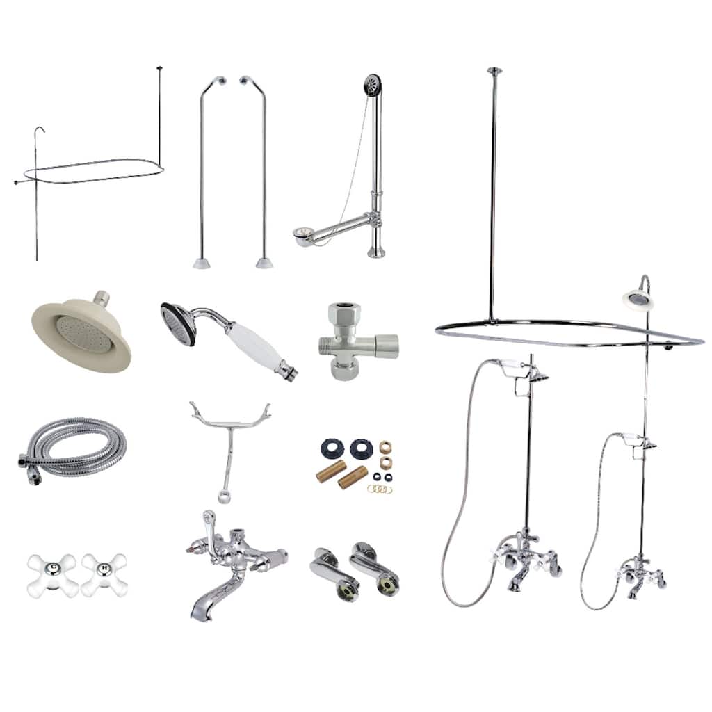 Kingston Brass Vintage Clawfoot Tub Faucet Package