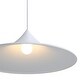 preview thumbnail 4 of 2, Golden Lighting Vistara 1-light 28in Pendant in Sand White