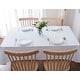 preview thumbnail 1 of 2, Fabstyles Hotel Solid White Cotton Tablecloth 54x72