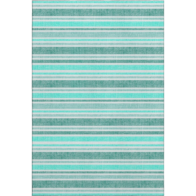 Premium Washable Super Soft Modern Cabana Stripe Mayfield Rug