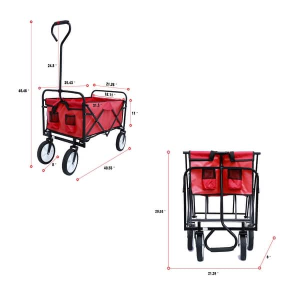 Folding Wagon Garden Shopping Beach Cart Bed Bath & Beyond 40421857