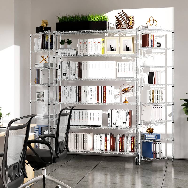 5 Tier metal storage rack with lining