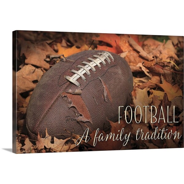 "Football, A Family Tradition" Canvas Wall Art