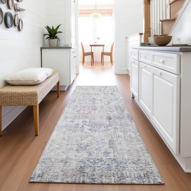 Premium Washable Super Soft Vintage Farmhouse Mayfield Rug - Ivory - 2'3" x 7'6"