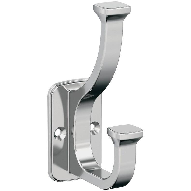 Amerock H37007 Alder Double Robe Hook - Chrome