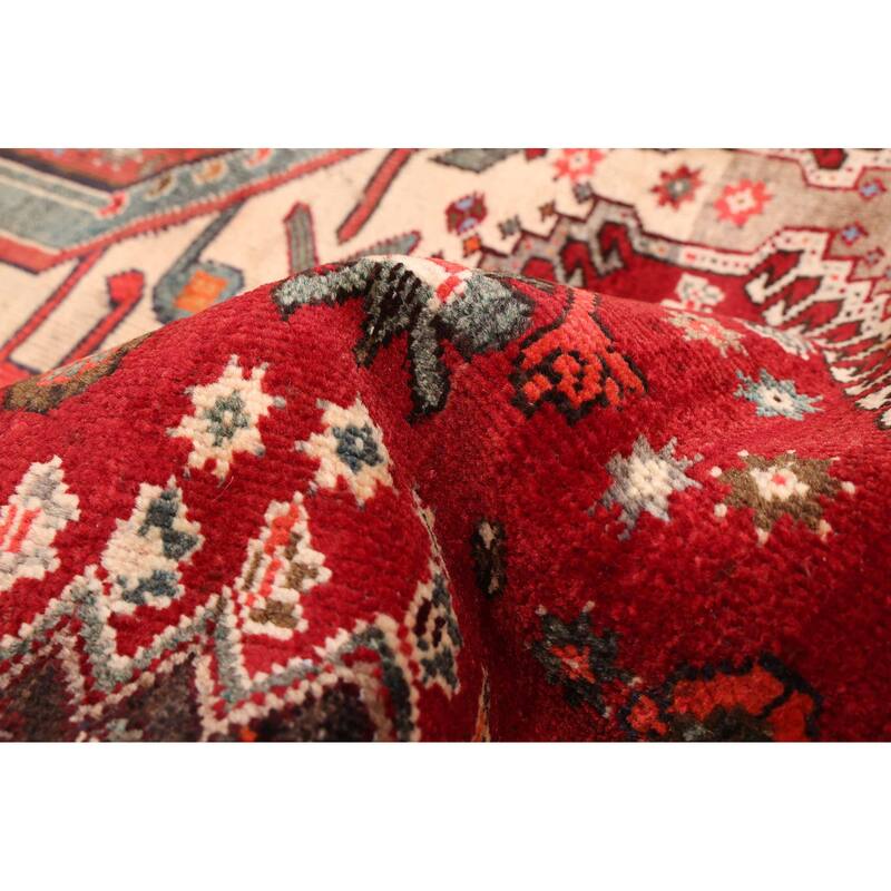 ECARPETGALLERY Hand-knotted Konya Anatolian Red Wool Rug - 4'9 x 9'4