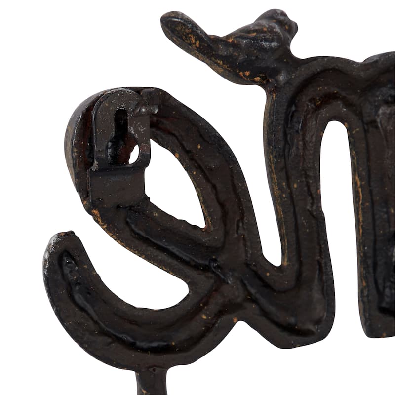 Black Iron Industrial Wall Hook 11 x 12 x 2 - 12 x 2 x 11