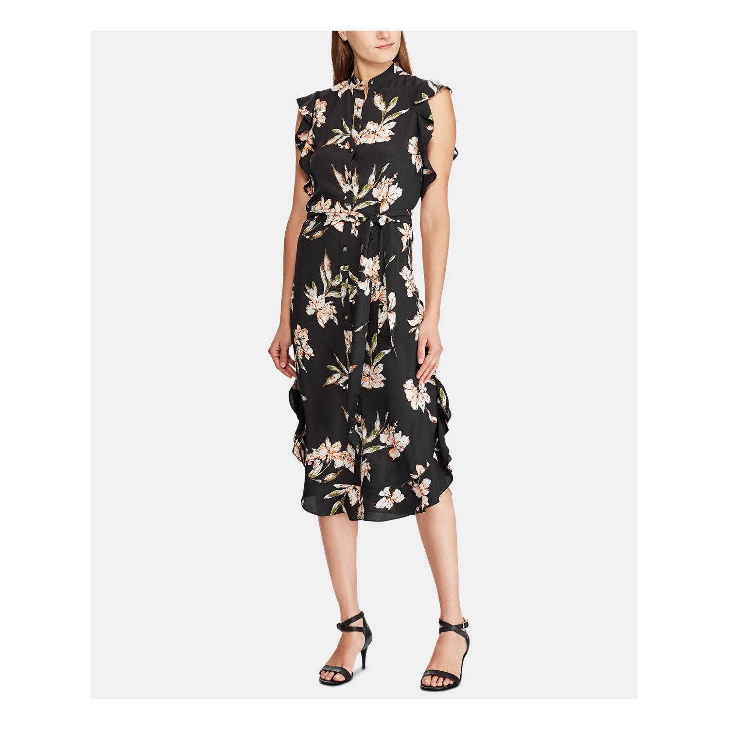 ralph lauren black shirt dress
