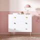 preview thumbnail 27 of 38, Kids 3 Drawer Dresser, Baby Nightstand for Bedroom,Storage Cabinet for Toddler Child for Living Room,Toddler Room, Nursery
