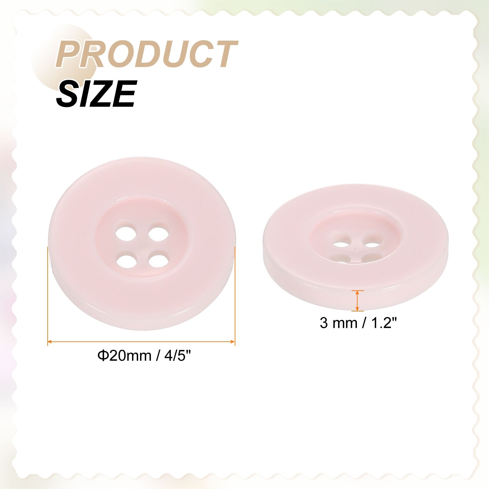 Sewing Buttons Resin Round Flat Craft Replacement Buttons for Sewing Clothing and DIY