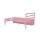 preview thumbnail 10 of 13, Full Size Wood Platform Bed with Removable Shelves, 2-Storage Drawers, Pink