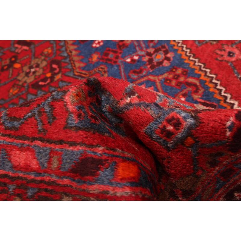 ECARPETGALLERY Hand-knotted Andelz Red Wool Rug - 4'3 x 6'8