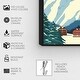preview thumbnail 5 of 27, Oliver Gal 'Les Alpes Travel Poster' Blue Wall Art Canvas Print